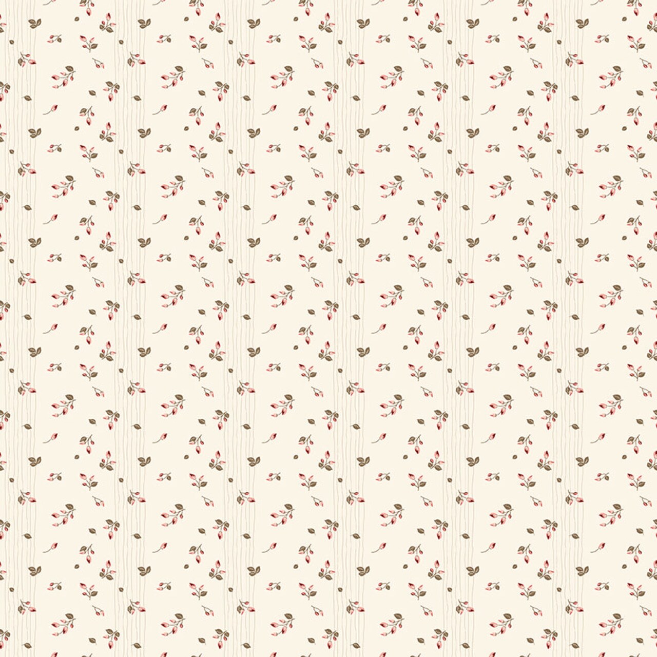 Fabric Riley Blake Latte Rosebuds Renew by the Quarter Yard C17285-LATTE